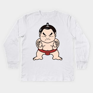 Sumo wrestler Kids Long Sleeve T-Shirt